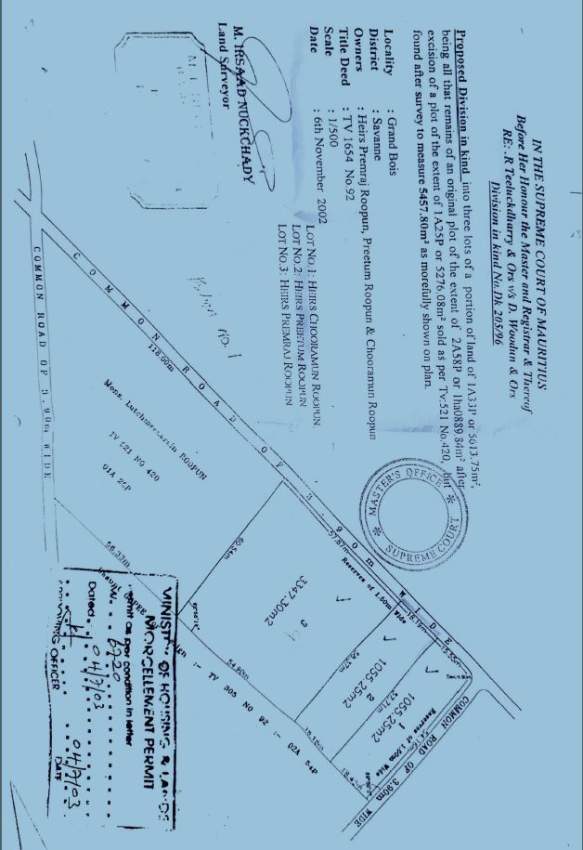 Agricultural land for sale, 50 perches at Bois cheri on Aster Vender