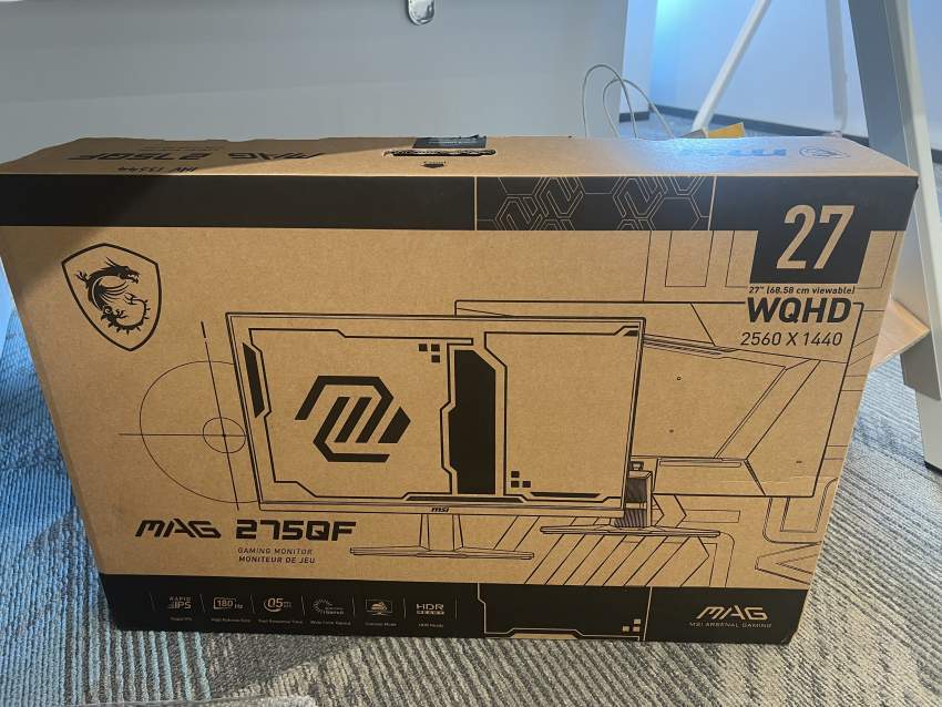 27 inch Gaming Monitor MSI MAG 275QF - 2 - All Informatics Products  on Aster Vender