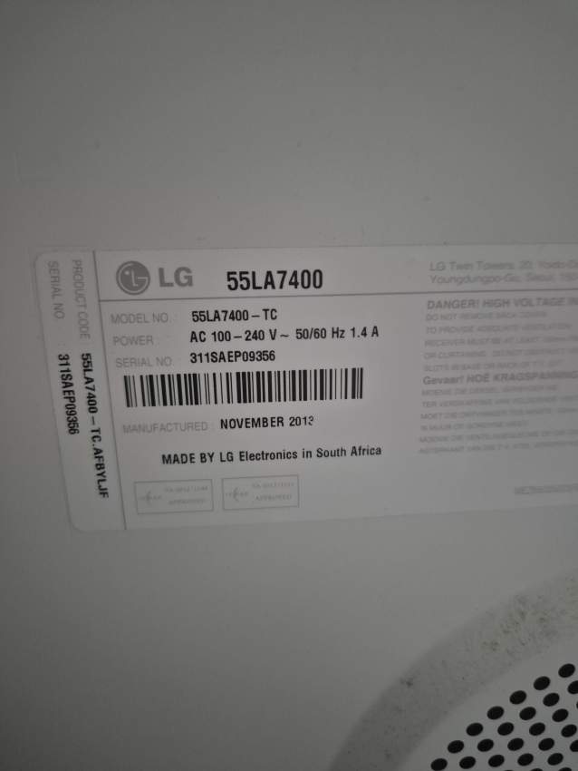 LG 55 INCH FOR SALE