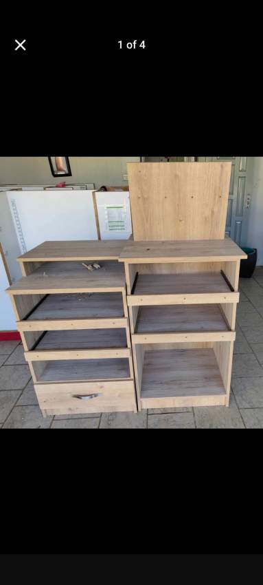 Working computer desk with drawers