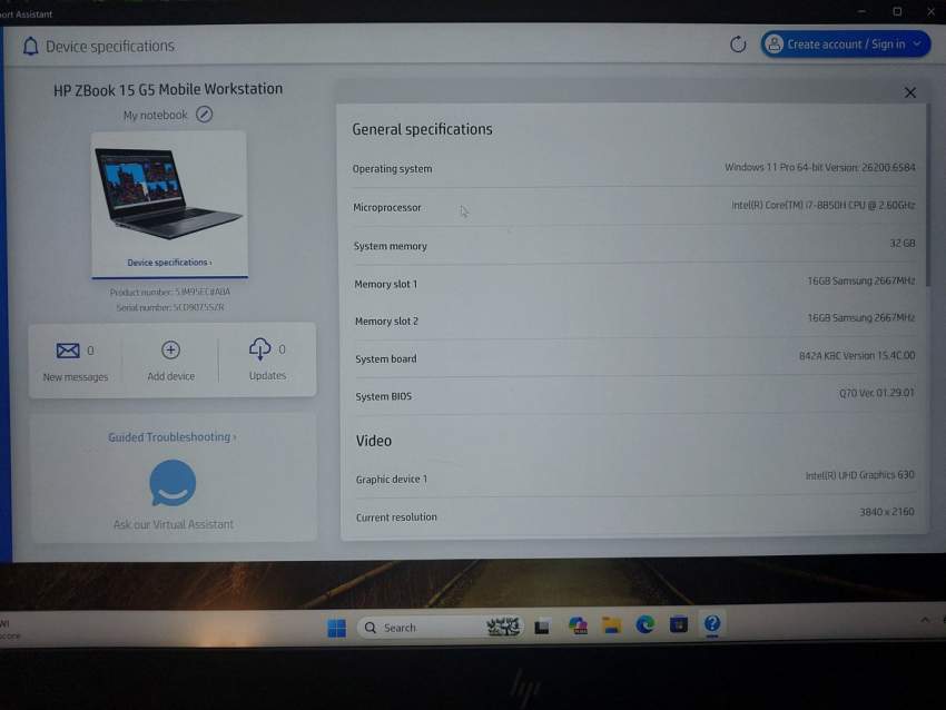 HP Zbook 15 G5 Mobile Workstation Laptop for Photo / Video Editing - 3 - Laptop  on Aster Vender