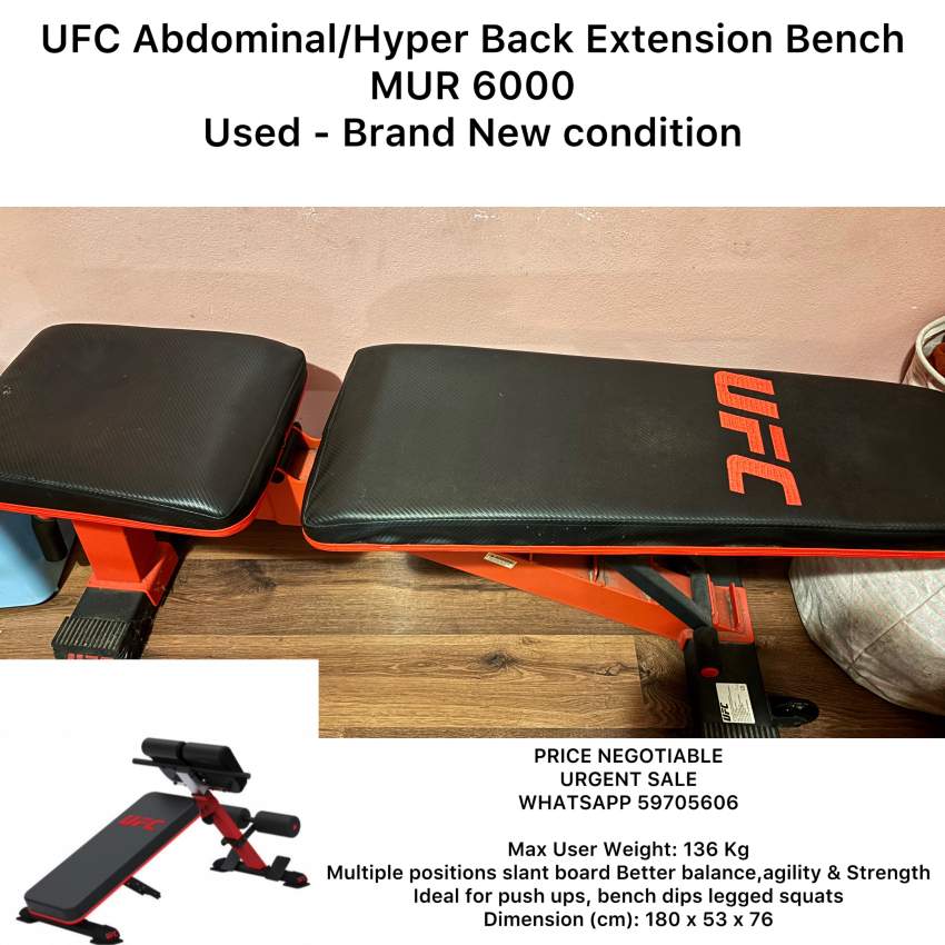 UFC Bench - 0 - Health Products  on Aster Vender