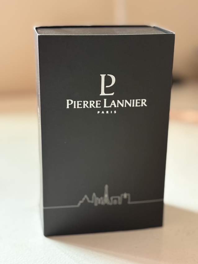 Pierre Lannier Men Watch TRIO Blue Dial Black Mesh Strap