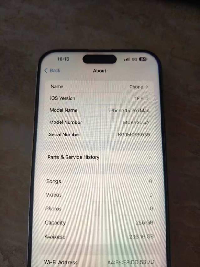 Iphone 15 pro max 256gb battery health 88% - 1 - iPhones  on Aster Vender