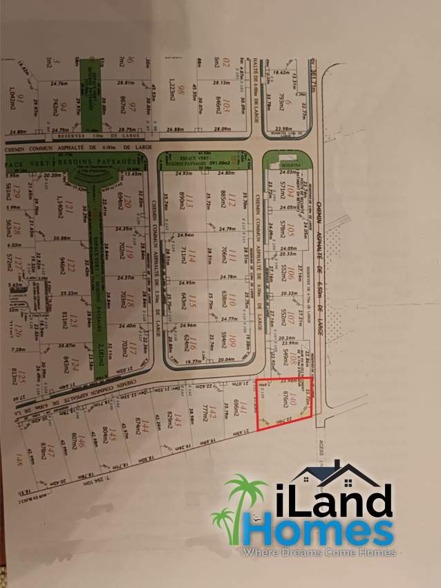Land for Sale – Morcellement Harmony
