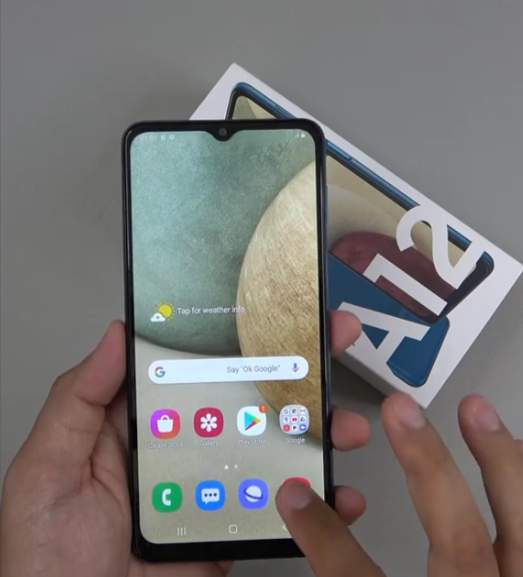 Samsung Galaxy A12 BLUE on Aster Vender