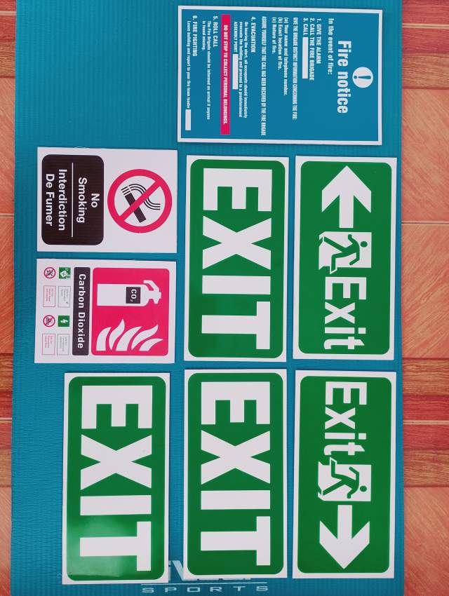 Exit signs, no smoking signs, fire extinguisher signs - 0 - Others  on Aster Vender