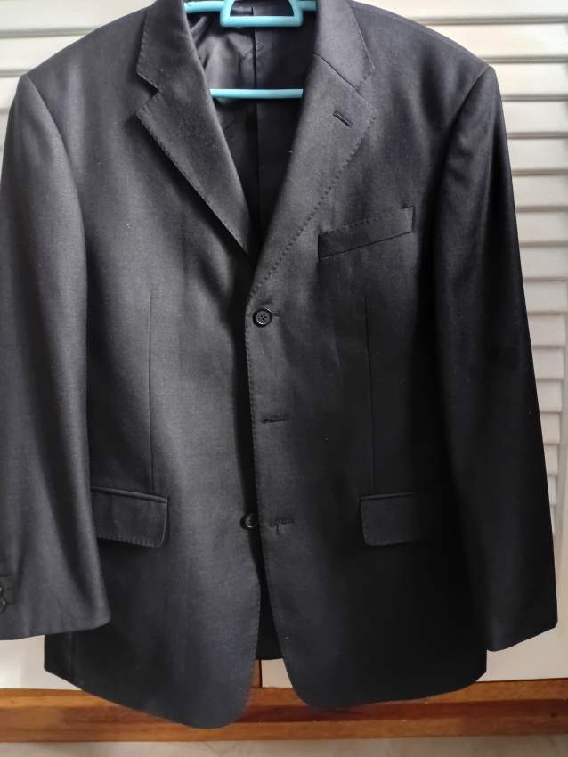 Mokafeisi Men's Blazer - Black, Super 120 Wool, Parisstyle - 1 - Jackets & Coats (Men)  on Aster Vender