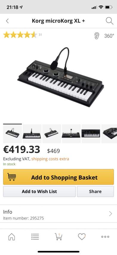 Microkorg XL+ - 1 - Synthesizer  on Aster Vender