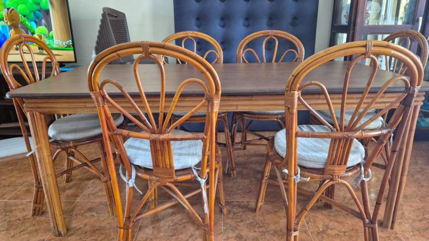 Wooden Table with 6 Chairs