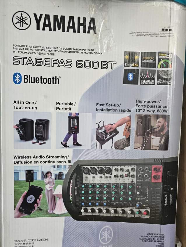 Yamaha StagePas 600BT Portable PA System – Excellent Condition - 4 - All electronics products  on Aster Vender
