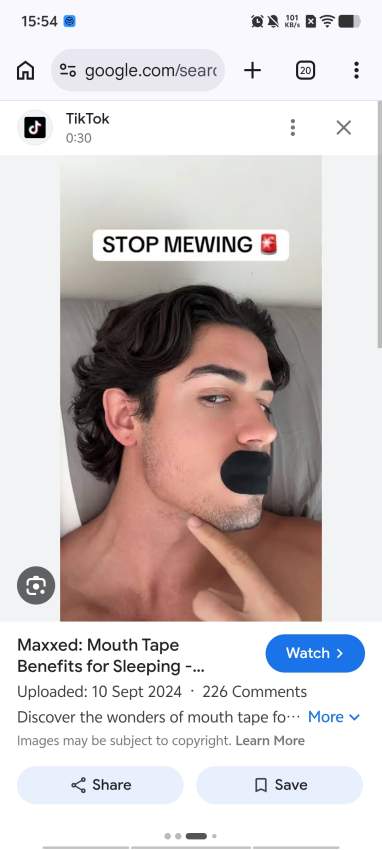 Looksmaxxing Mouth Tape Mauritius (50 Pcs) – Mewing Support Jawline Trainer - 1 - Other Teeth Care Products  on Aster Vender