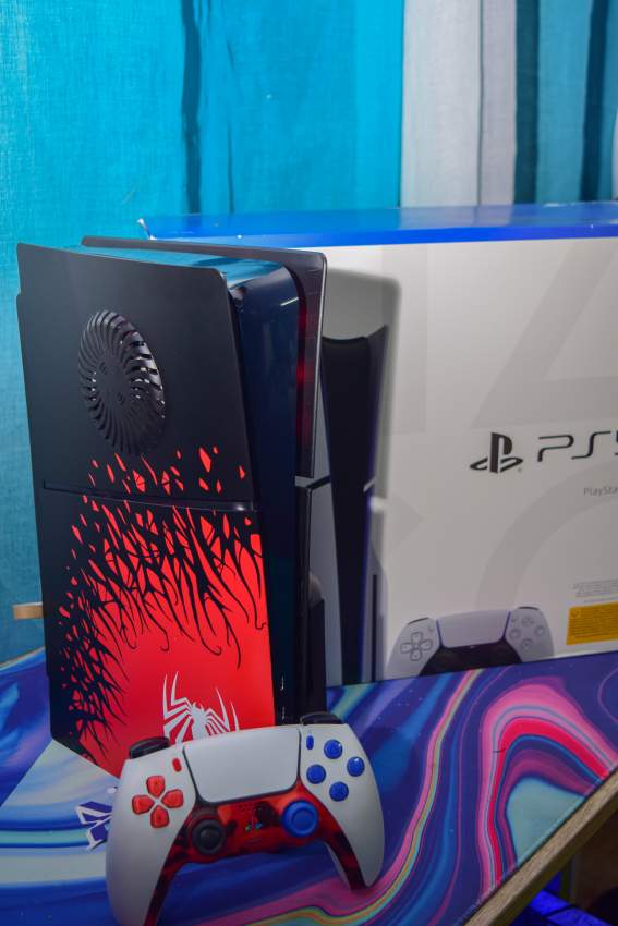 PS5 SLIM – Custom Spider-Man Plates + Accessories. - 0 - PlayStation 4 (PS4)  on Aster Vender