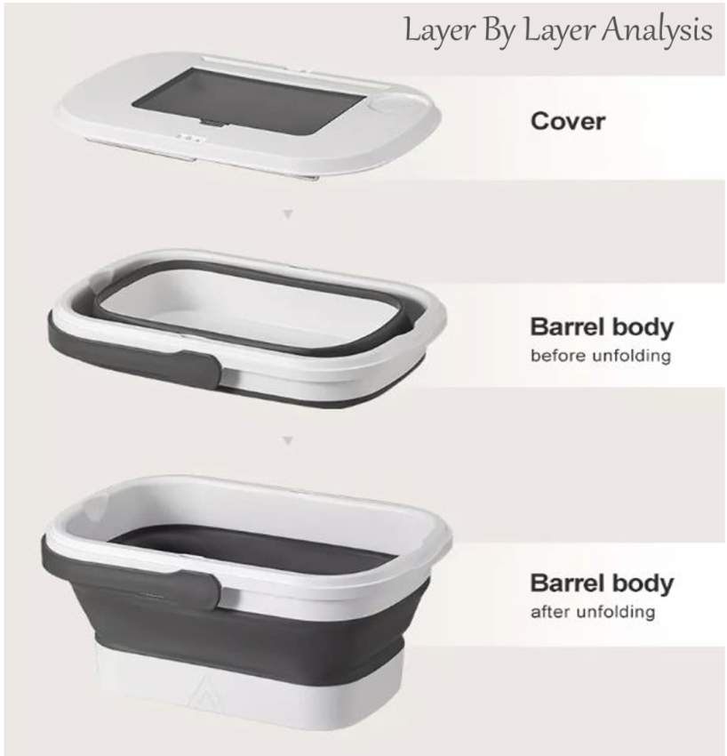 MOVE OUT SALE ! Multi-Function Portable Silicone Basket for Camping (White) - 1 - Camping equipment  on Aster Vender