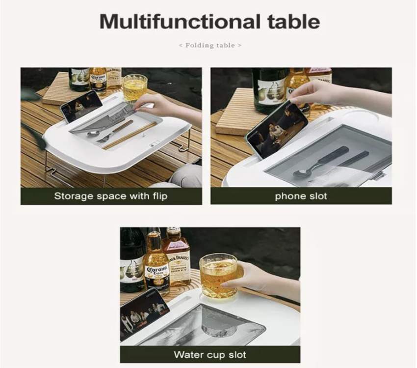 MOVE OUT SALE ! Multi-Function Portable Silicone Basket for Camping (White) - 2 - Camping equipment  on Aster Vender