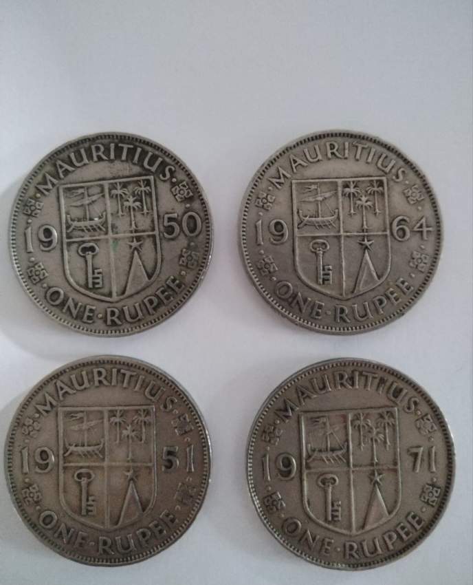 Vintage Mauritius 1 Rupee Coins 1950/1951 & 1964/1971 - 1 - Coins  on Aster Vender