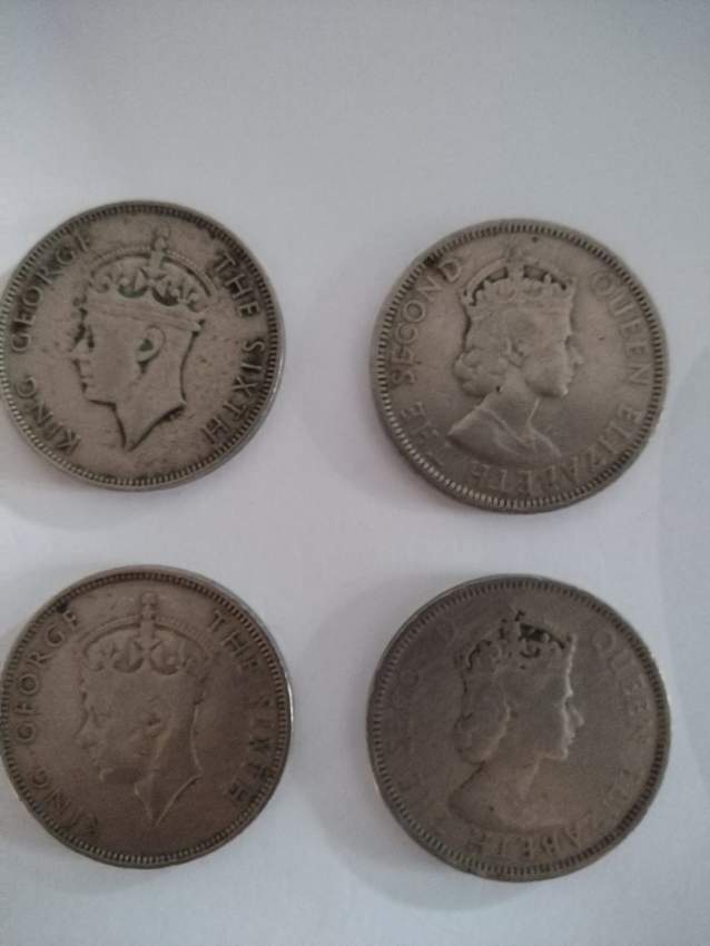 Vintage Mauritius 1 Rupee Coins 1950/1951 & 1964/1971