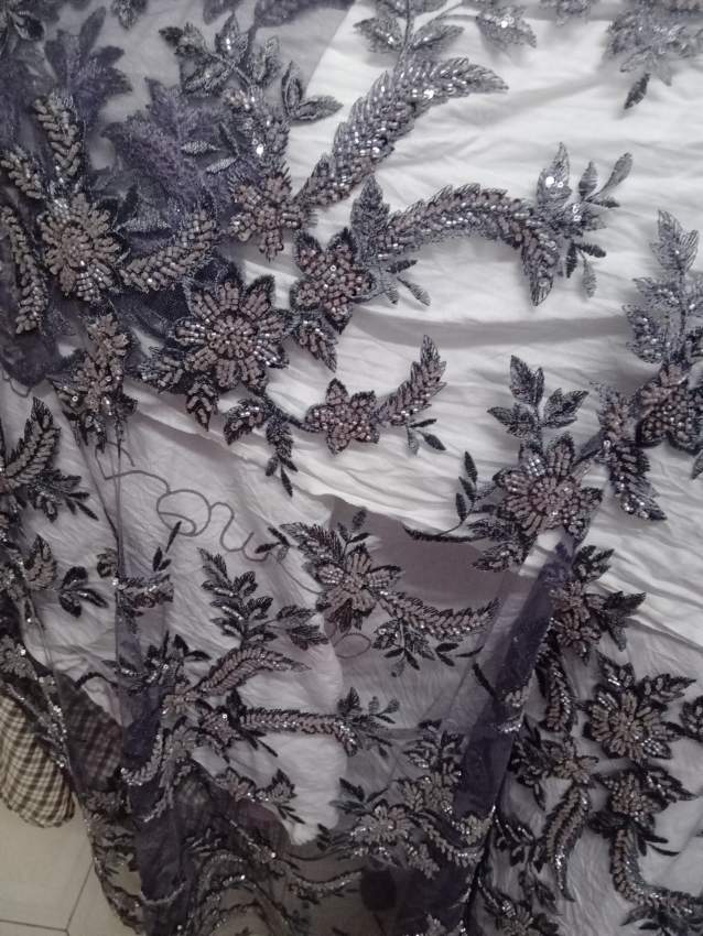 Fabric with embroidery - 0 - Wedding clothes  on Aster Vender