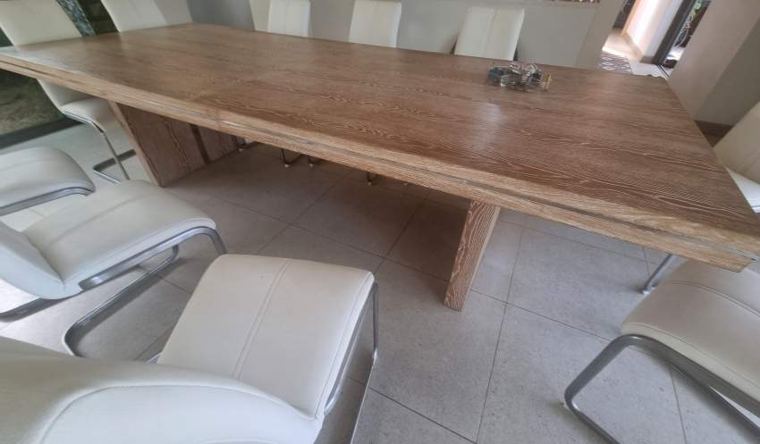 MLO-Table 12 couverts-imitation bois - 2 - Table & chair sets  on Aster Vender