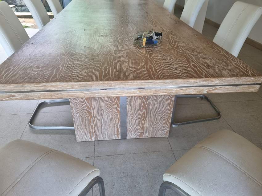 MLO-Table 12 couverts-imitation bois - 1 - Table & chair sets  on Aster Vender
