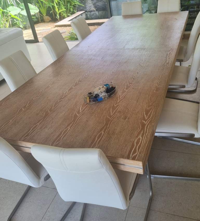 MLO-Table 12 couverts-imitation bois - 0 - Table & chair sets  on Aster Vender