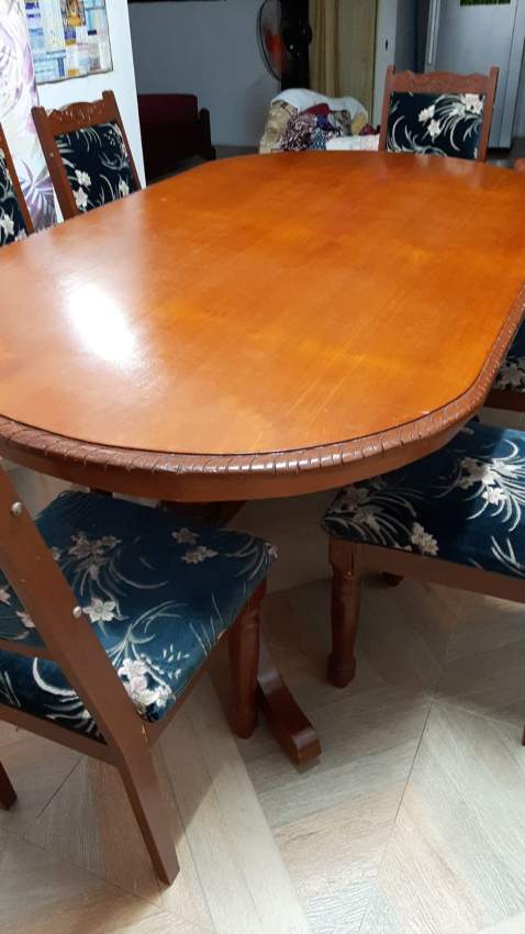 Dining table + 6 Chairs - 2 - Table & chair sets  on Aster Vender