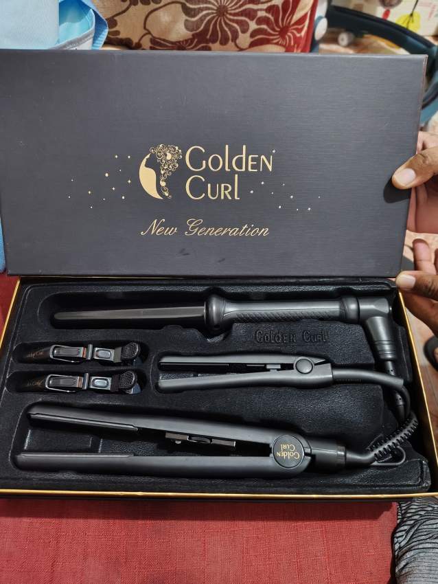 Golden curl Fer a boucler est lisser set 3