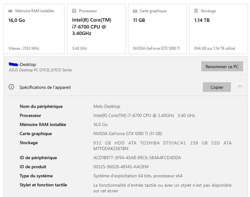 PC i7-6700 3.4Ghz 16Go RAM 1080 Ti - 3 - PC (Personal Computer)  on Aster Vender