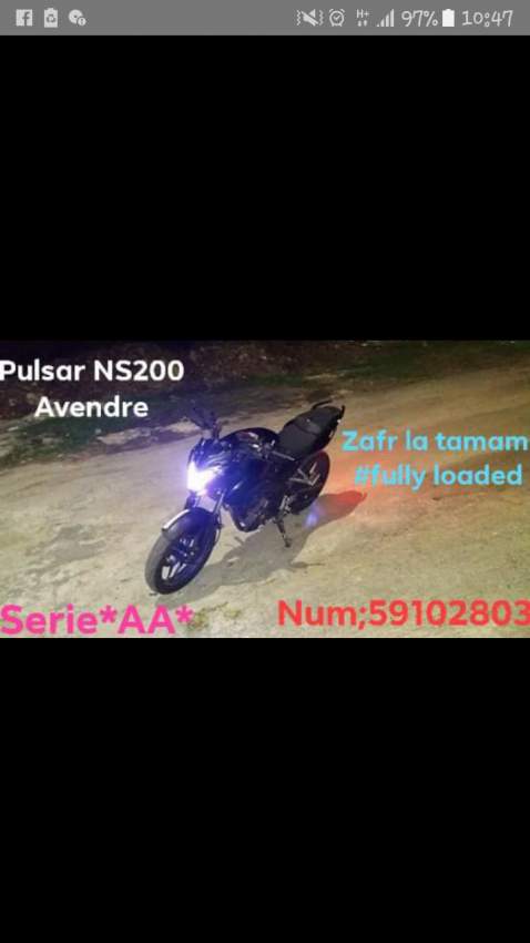 Pulsar NS200 - 0 - Sports Bike  on Aster Vender