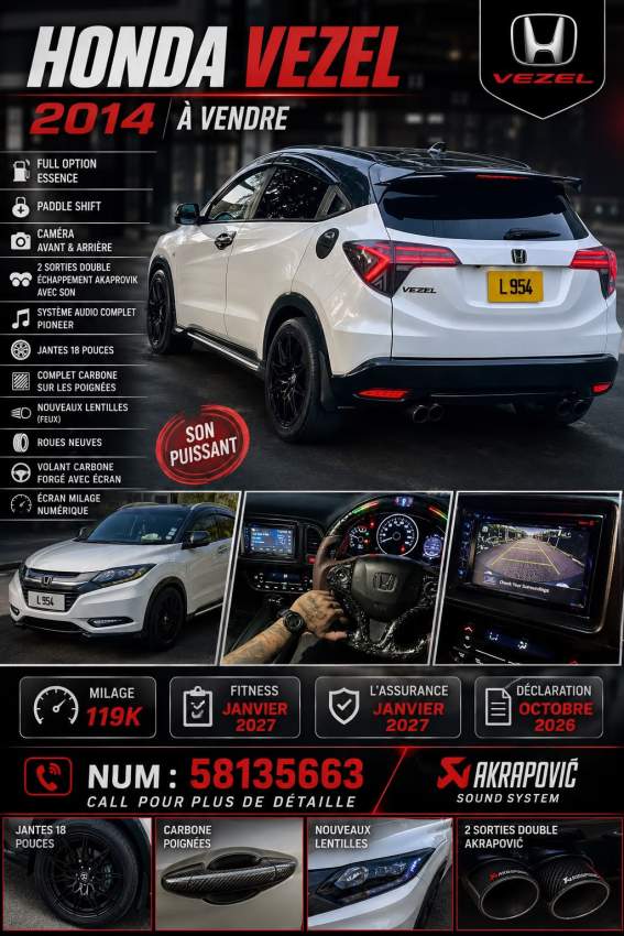 Honda Vezel - 0  on Aster Vender