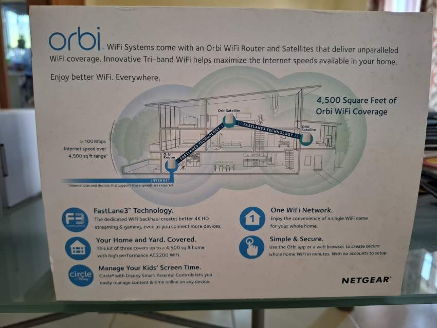 Netgear RBK23 Mesh wifi Router and satellites - 2 - Wifi Repeater (Extender)  on Aster Vender