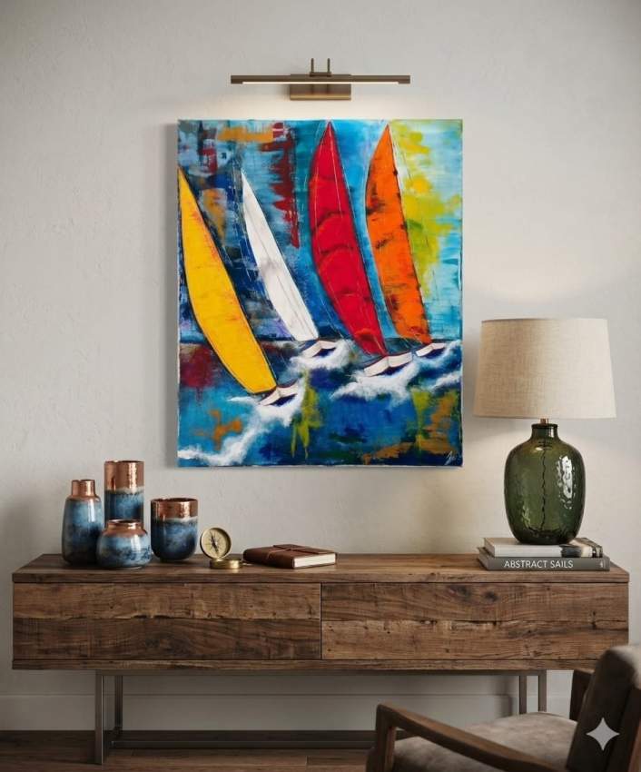SAIL THE WINDS (Acrylic Painting)