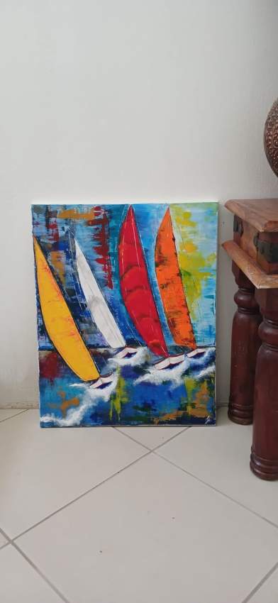 SAIL THE WINDS (Acrylic Painting) - 2 - Interior Decor  on Aster Vender