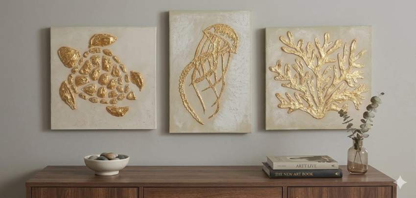 Marine Triptych - 1 - Interior Decor  on Aster Vender