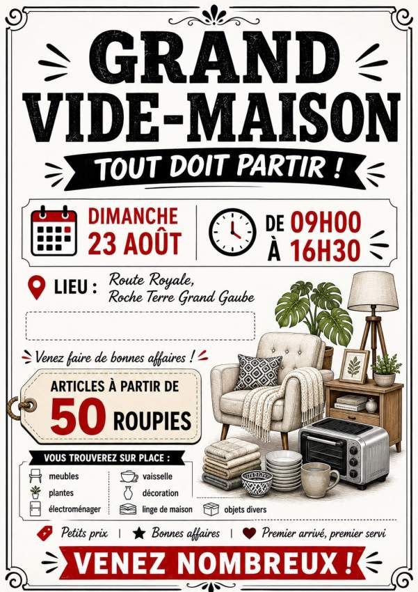 GRAND VIDE-MAISON GRAND GAUBE