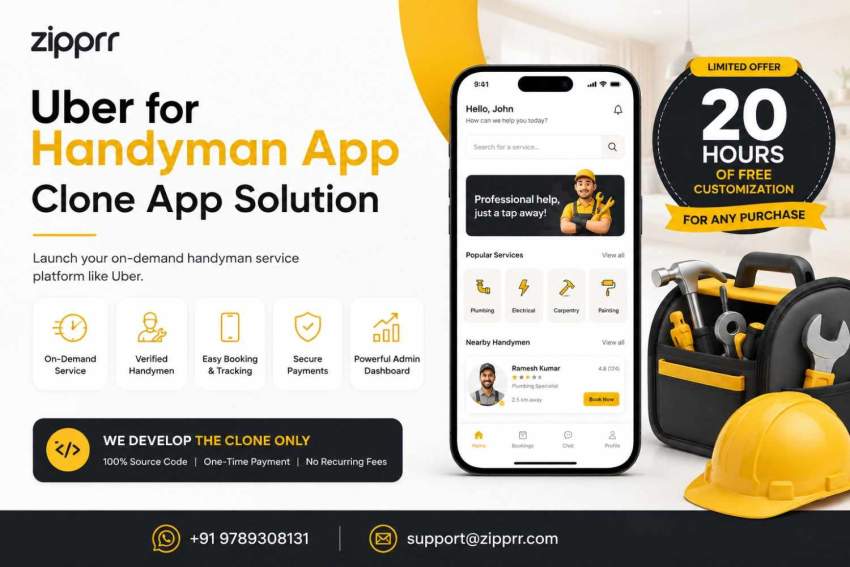 How Fast Can You Launch a Handyman App Zipprr $490