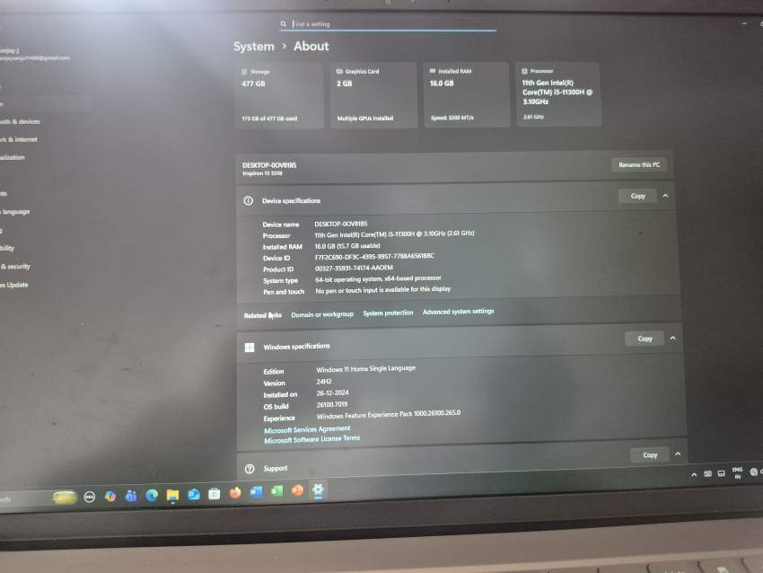 Dell inspiron i5 11th gen - 3 - All electronics products  on Aster Vender