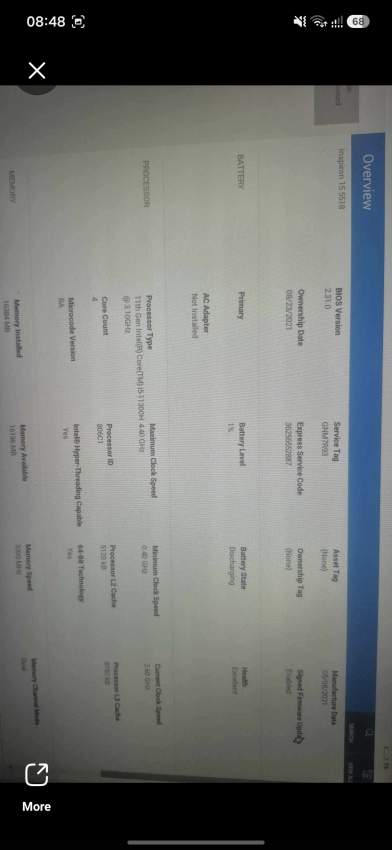 Dell inspiron i5 11th gen - 5 - All electronics products  on Aster Vender