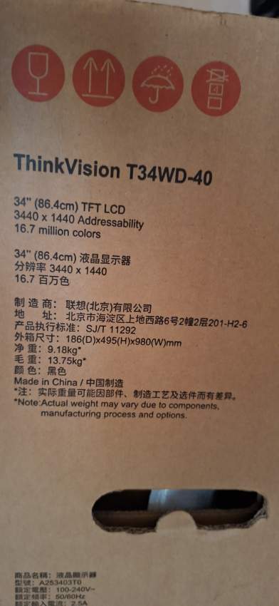 Lenovo ThinkVision T34w-40 34