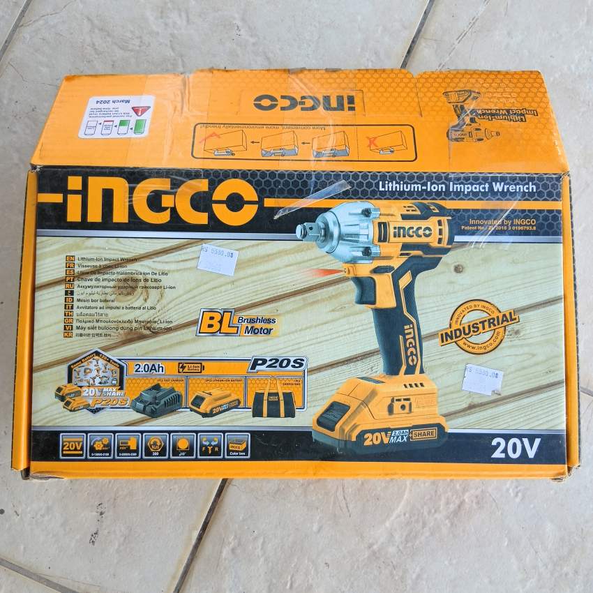 Clé à Chocs INC-CO ION Lithium Wrench sans fil 20V 300Nm on Aster Vender
