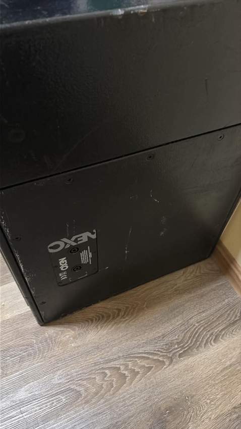 Pioneer mixer and Nexo speakers setup