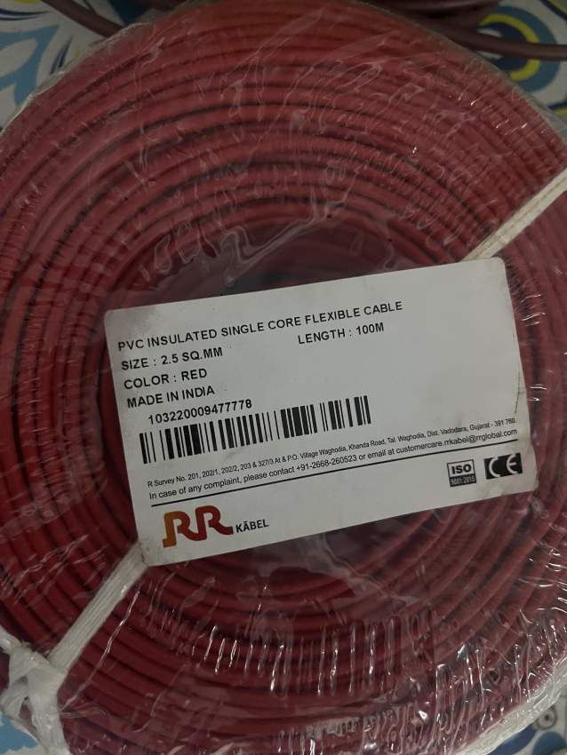 PVC Insulated Single Core Flexible Cable 1.5, 2.5, 6.0 (Length 100 m) - 3 - Other services  on Aster Vender
