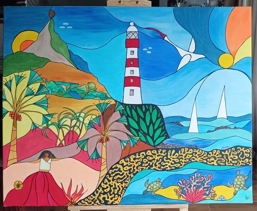 Original Mauritian landscape painting by local artist - 2 - Interior Decor  on Aster Vender