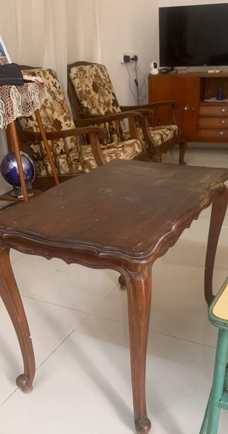 ENSEMBLE SALON VINTAGE – BOIS MASSIF - 3 - Antiquities  on Aster Vender