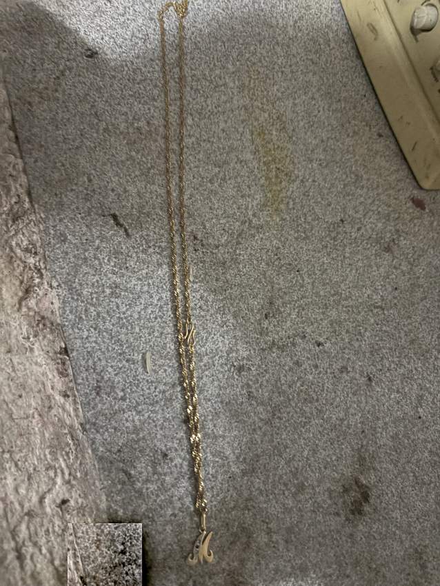 Chain or et boucle d’oreille or
