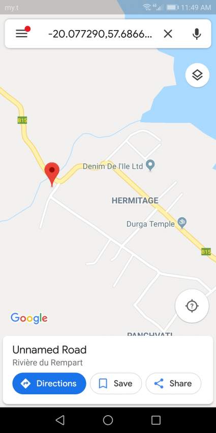 Agricultural plot at Ile D'Ambre 1 arpent 4 perches @ Rs 900,000.  - 2 - Land  on Aster Vender