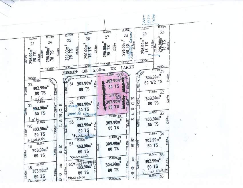Residential land 160 toises at Pointe aux Piments  - 2 - Land  on Aster Vender