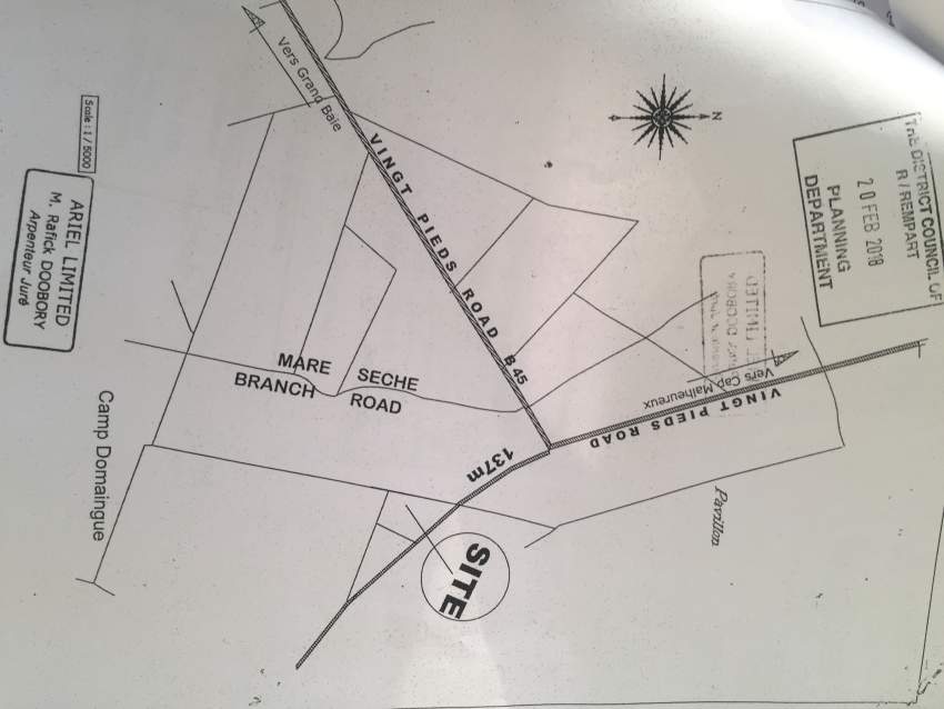 TERRAIN DE 41P DANS LE NORD (GRAND BAIE-CAP MALHEUREUX) - 6 - Land  on Aster Vender