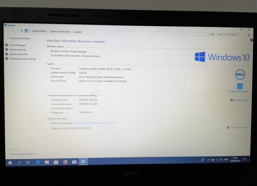 Dell Laptop 15R 4GB RAM INTEL CORE I3 on Aster Vender