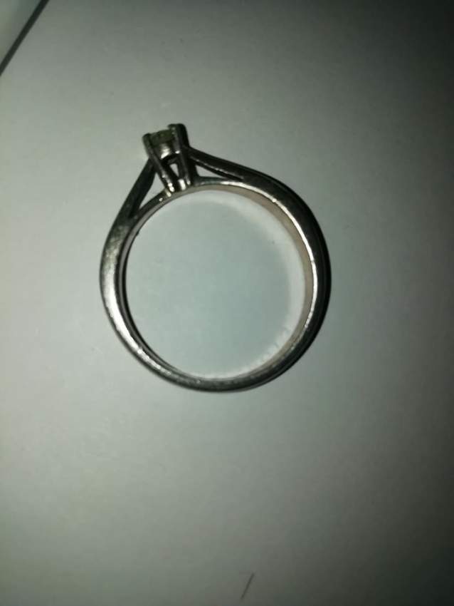 silver ring with diamond - 0 - Rings  on Aster Vender